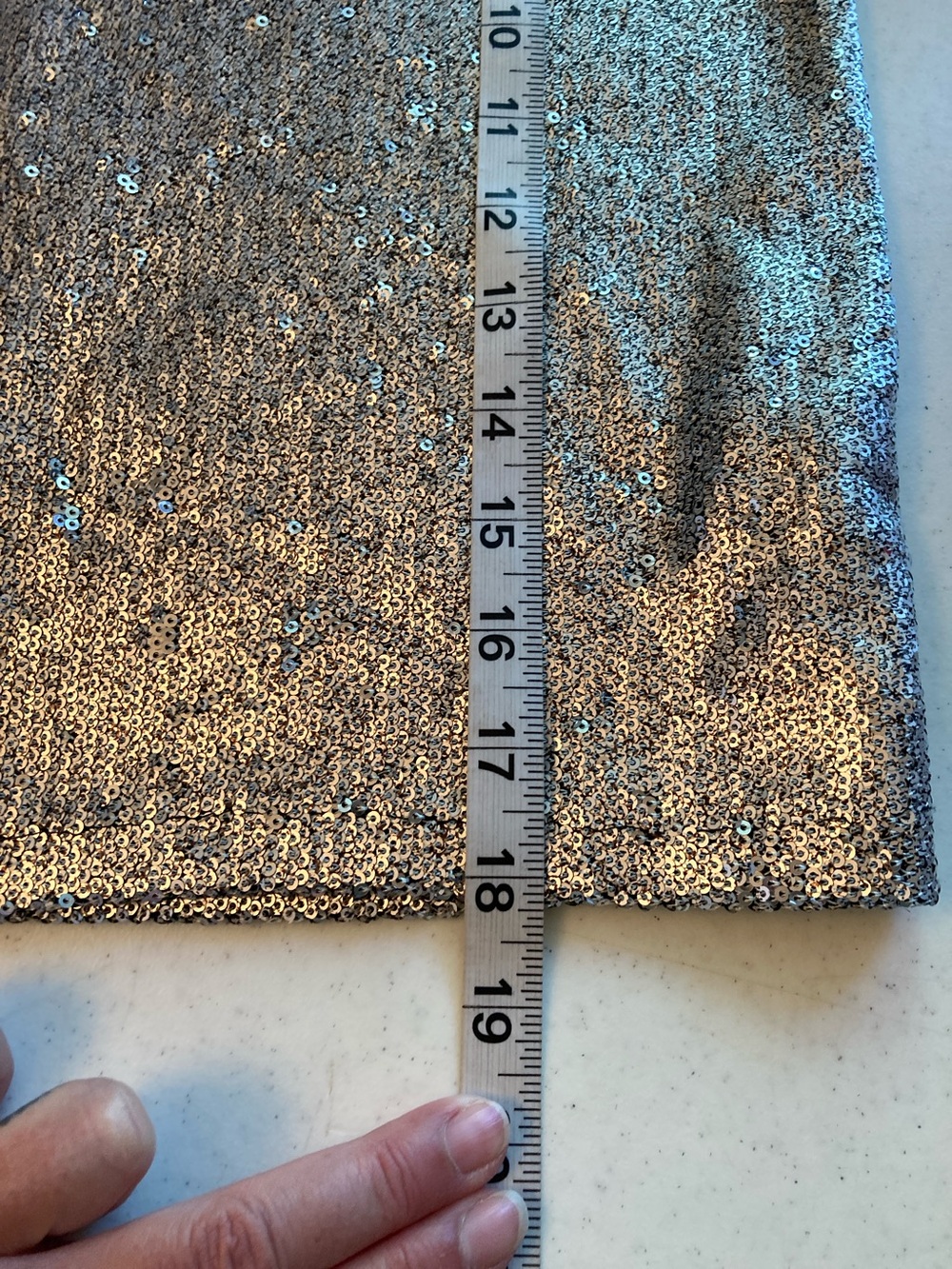 Zara Silver Sequin Mock Neck Crop Top - Picture 5 of 5